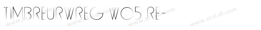 TimbreURWReg W05 Re字体转换